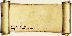 Hana Jačović vizit kartica